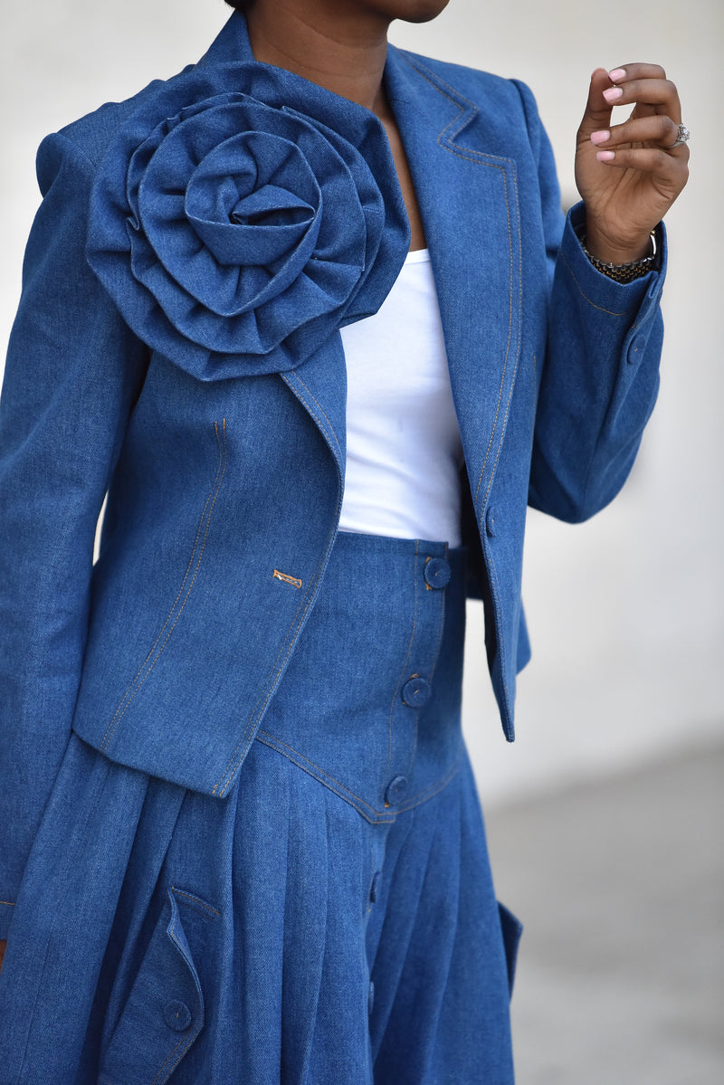 ROSE DENIM BLAZER