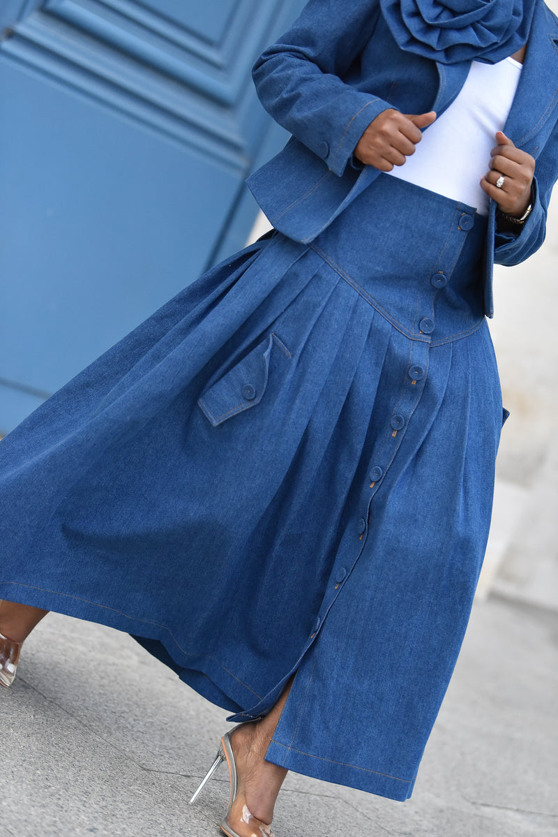 ROSE DENIM SKIRT