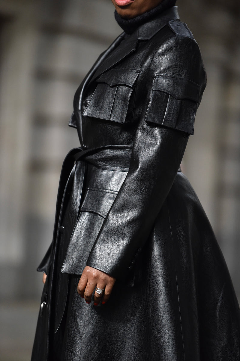 NOIRE LEATHER TRENCH