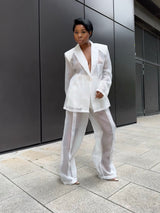 BLANCO ORGANZA SUIT