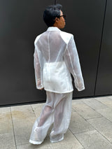 BLANCO ORGANZA SUIT